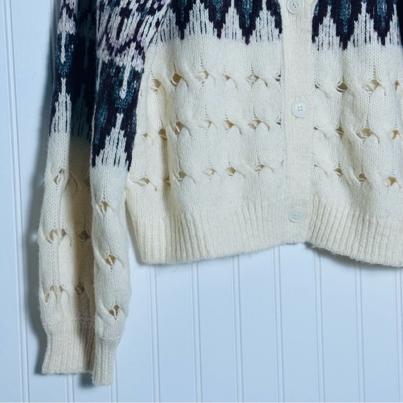 Steve Madden Irisa Cardigan V-Neck Casual Wool Travel Size Large NWT - Picture 7 of 12